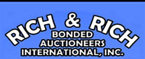 Rich and rich auctioneers - Feb 25, 2024 · SATURDAY, FEBRUARY 24, 2024. 2024 ANNUAL BLACKLAND CONSIGNMENT AUCTION. 24990 NC 32. Plymouth, NC 27962. ONLINE ONLY AUCTION. ONLINE BIDDING GOING ON NOW AND ENDS FEBRUARY 24, 2024 ENDING TIME STAGGERED FROM 7:00-9:00PM. Hide auction details. Back to lots view. 